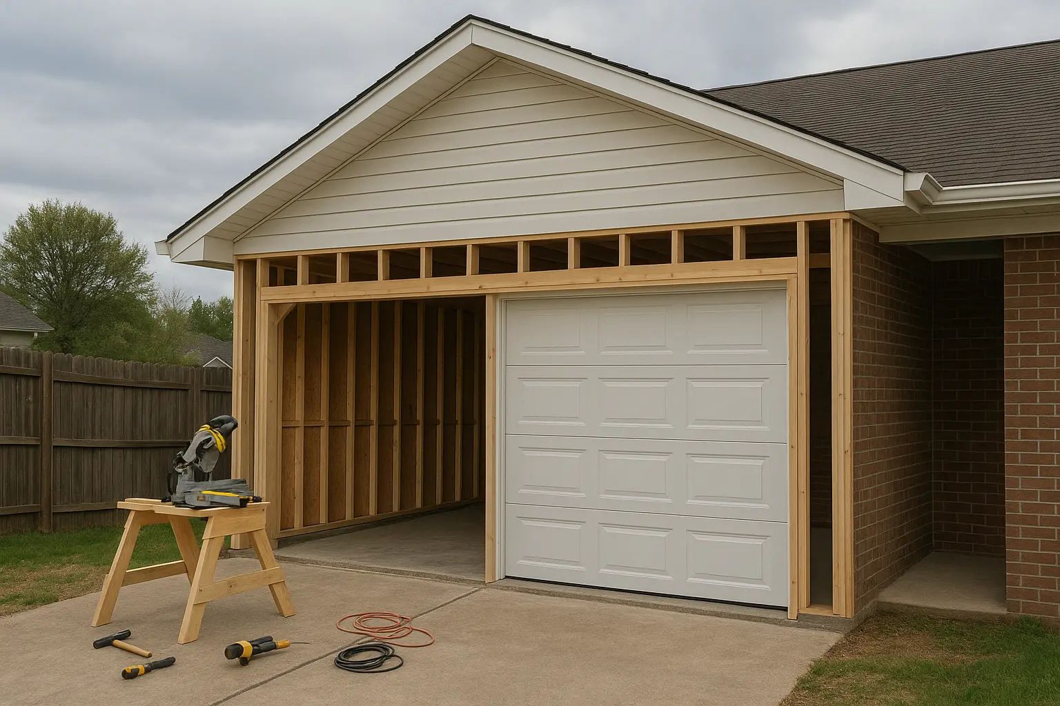 Convert Carport to Garage